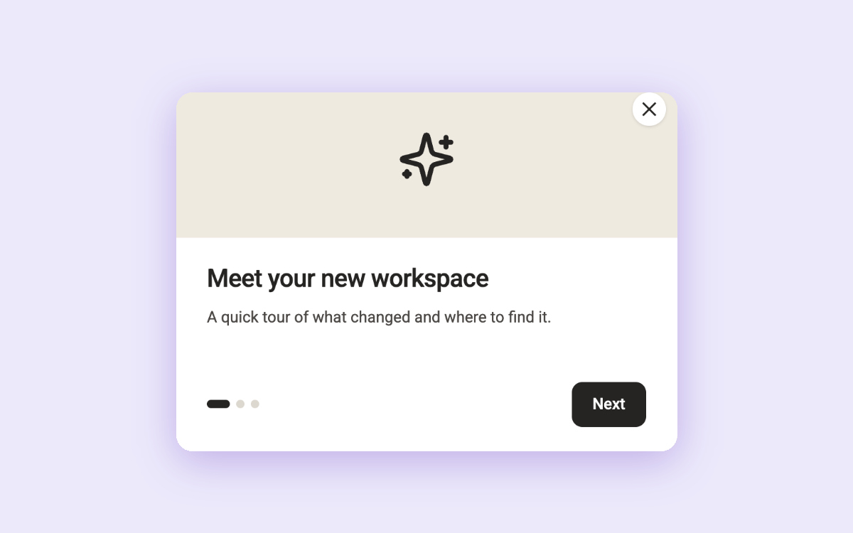 What's New Carousel template preview
