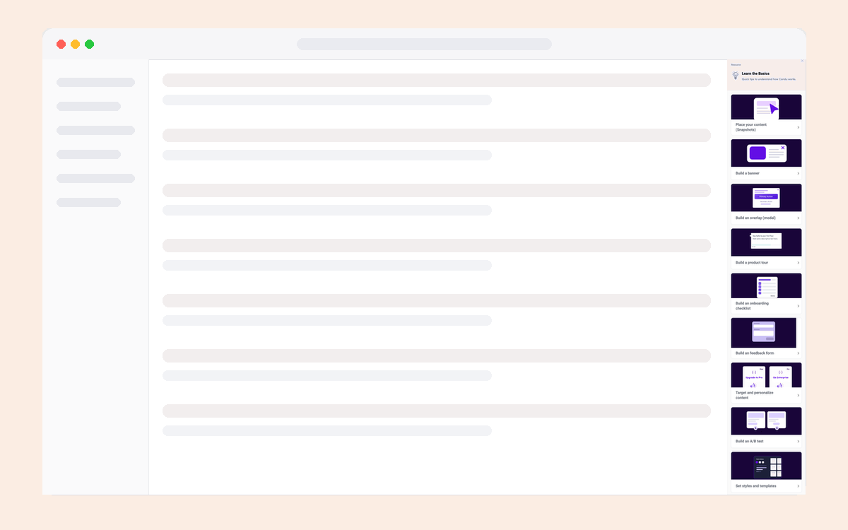 Lessons Sidebar template preview