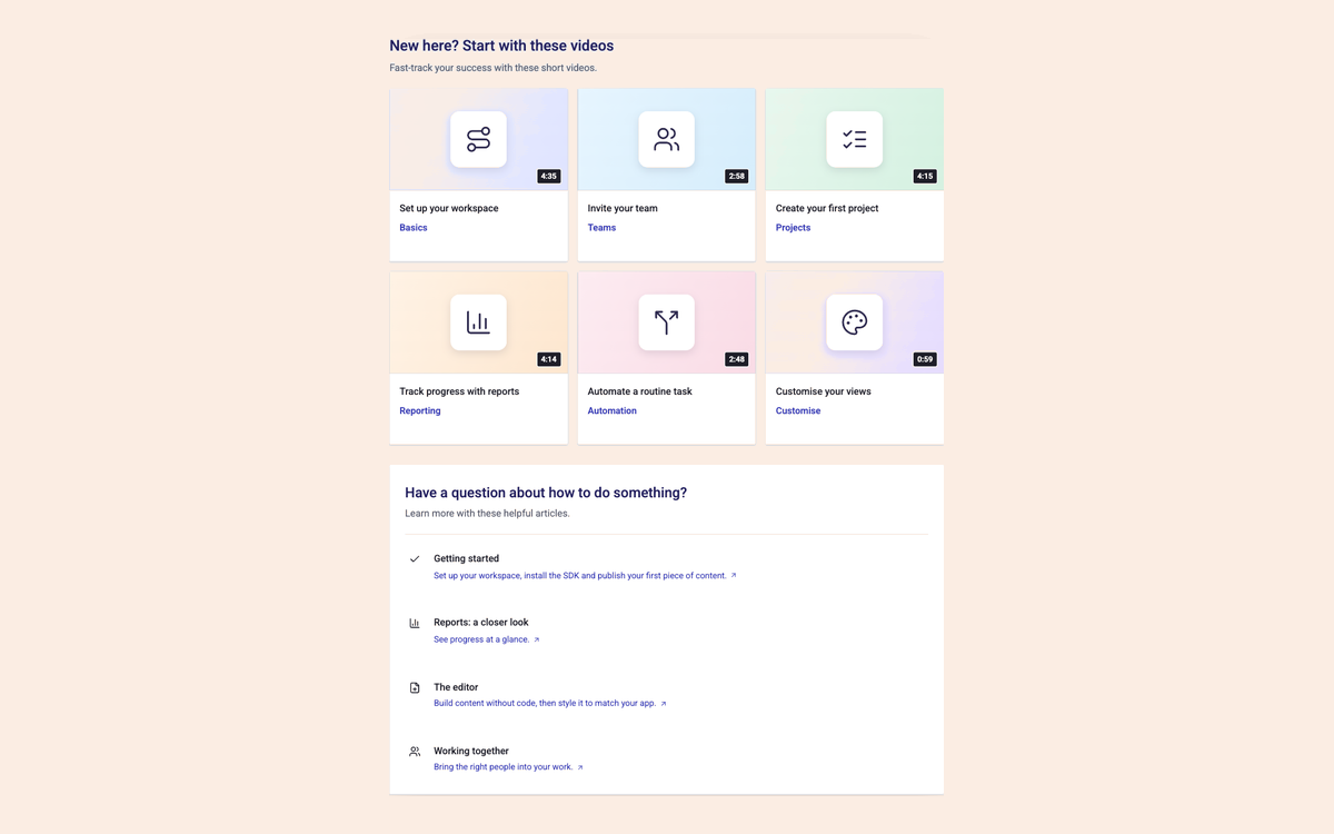 Video Resource Grid template preview