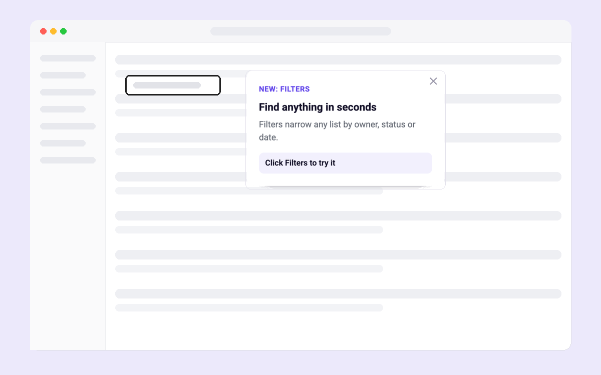 Click-Through Feature Tour template preview