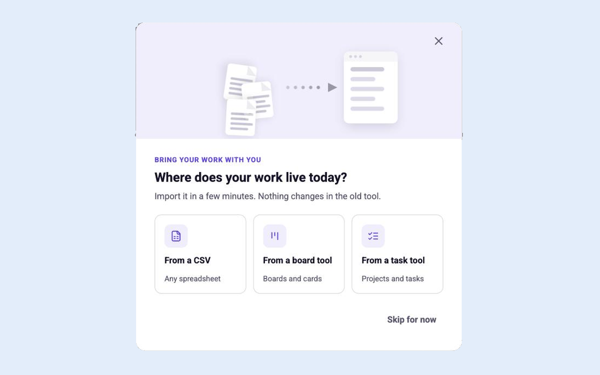 Import Your Data template preview