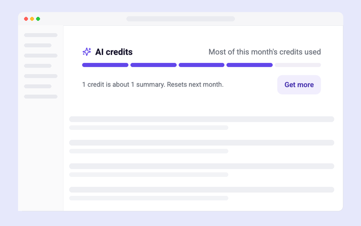AI Credits Meter template preview
