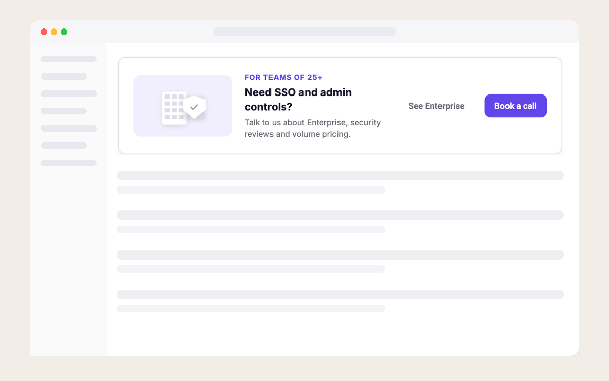 Talk to Sales template preview