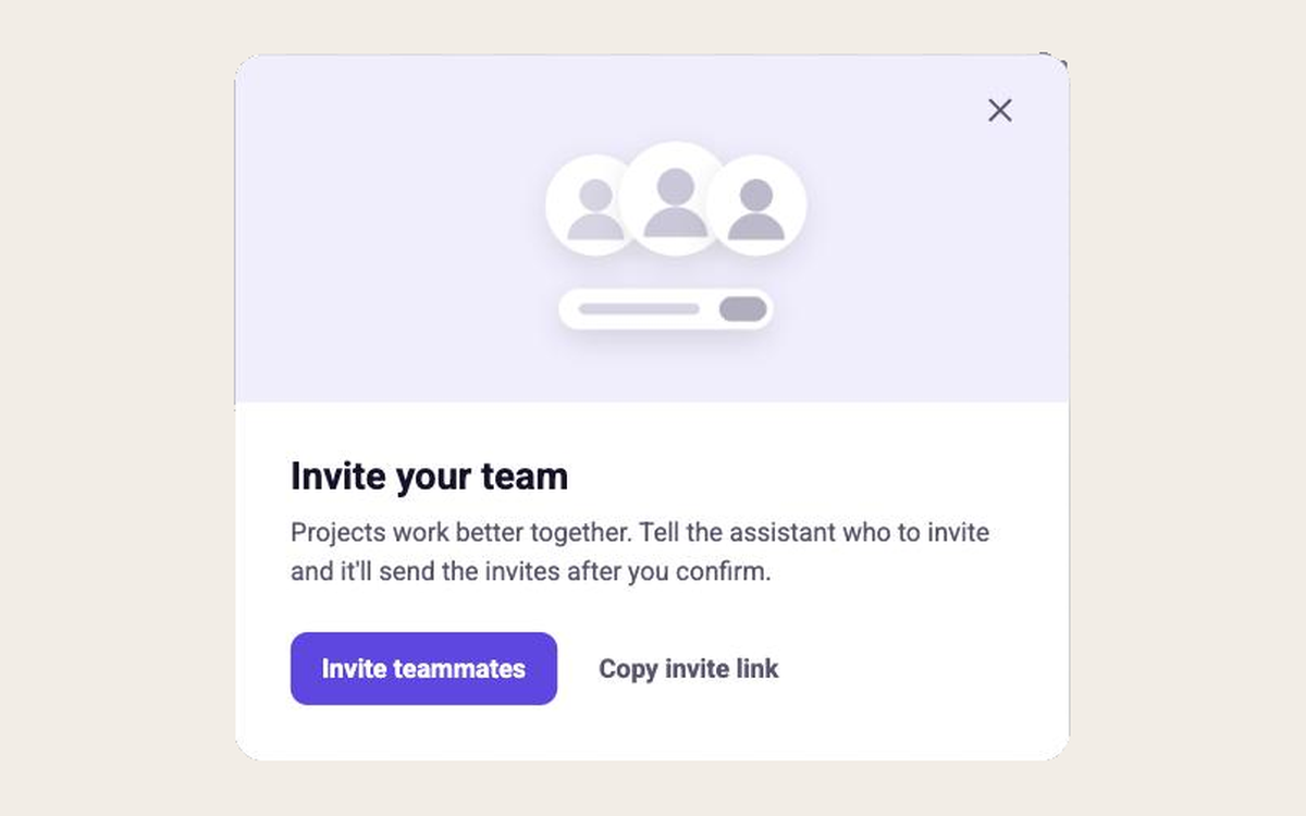 Invite Teammates template preview