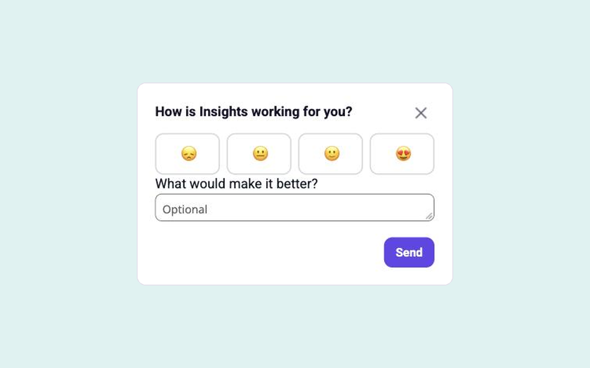 Feature Feedback template preview