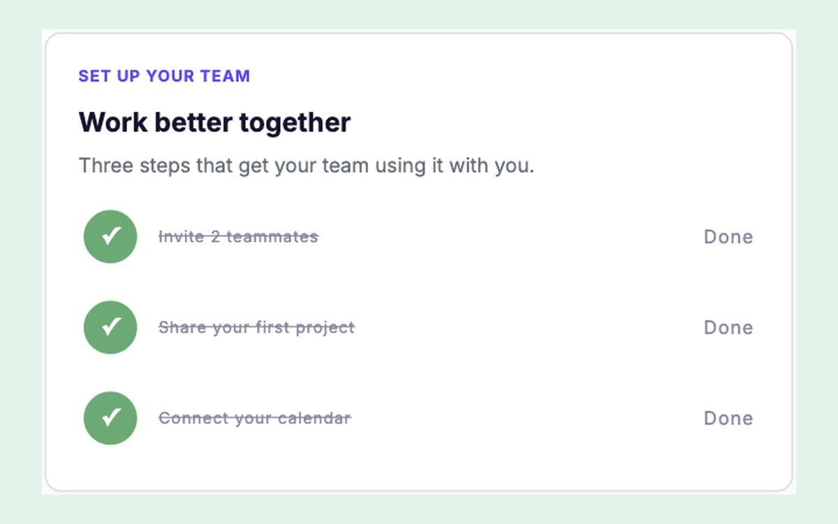 Team Activation Checklist template preview