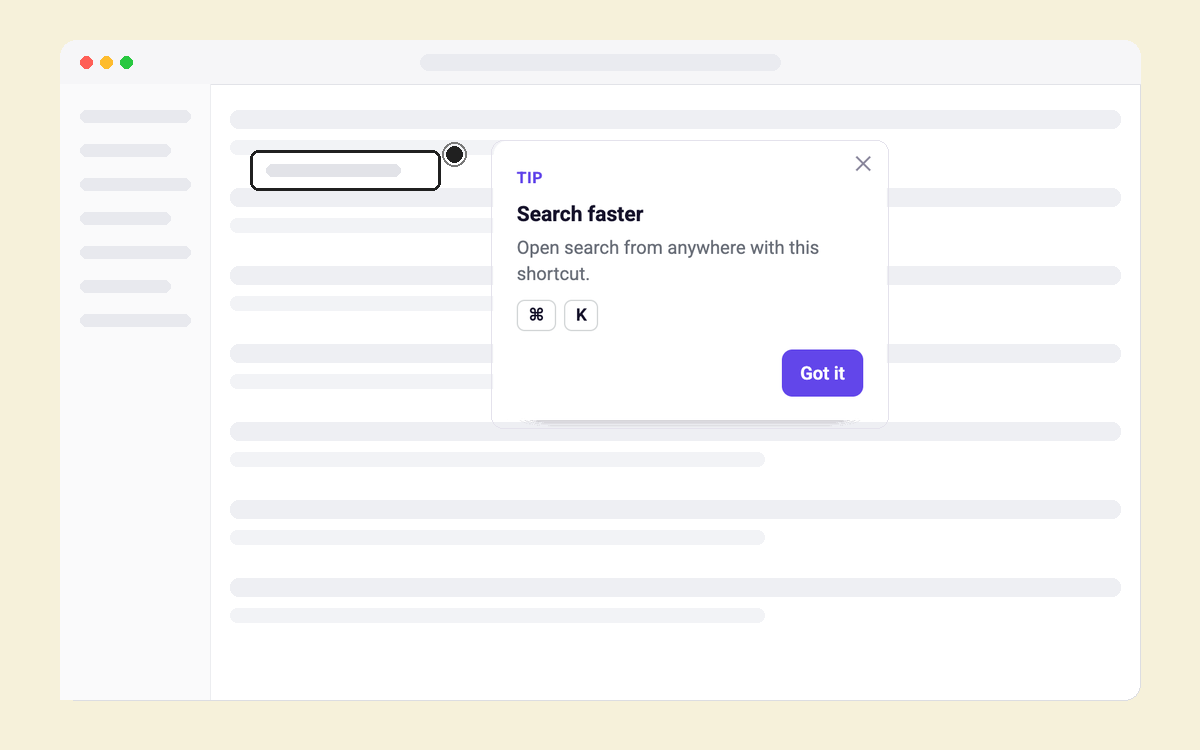 Shortcut Tip template preview