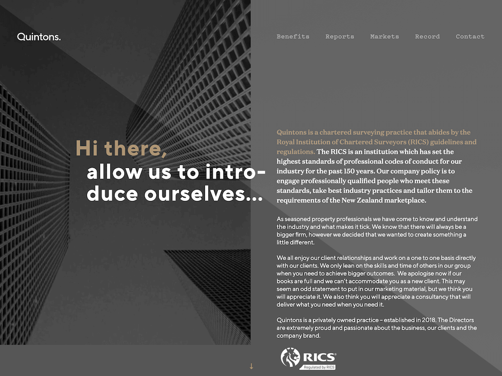 Quintons - Design and Develop by Artistry Online