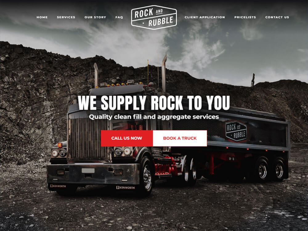 Rock and Rubble - Design and Develop by Artistry Online