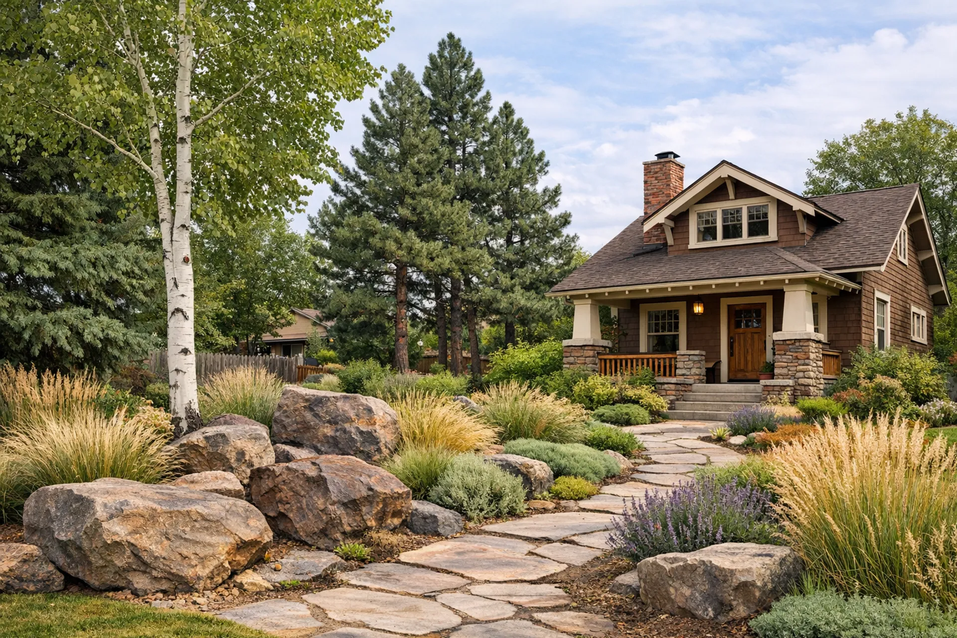 Residential landscape maintenance in Loveland, Colorado