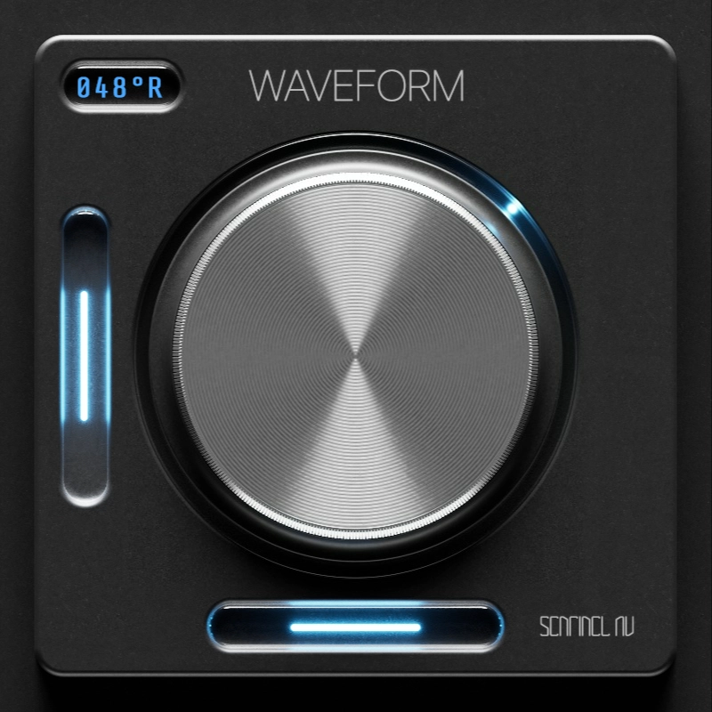 Waveform stereo rotation plugin interface front view