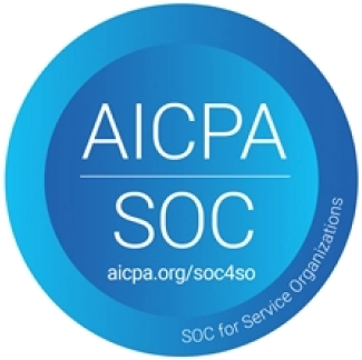 AICPA SOC logo representing compliance standards for service organizations in SaaS security.