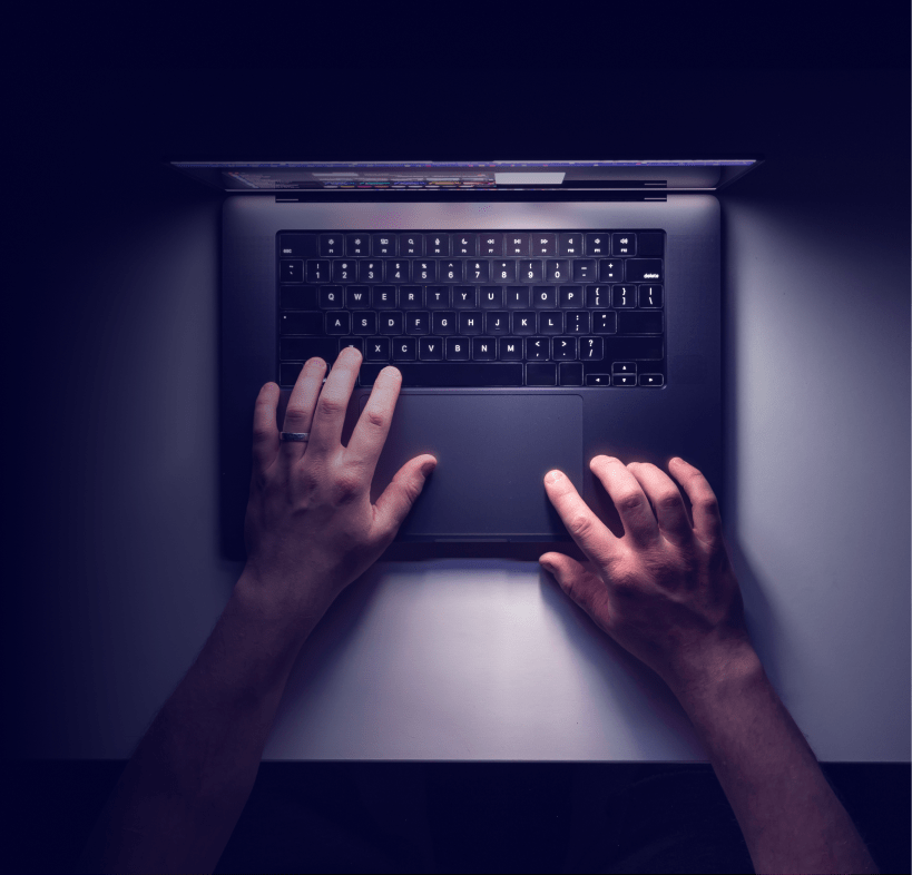 healthcare employee using computer
