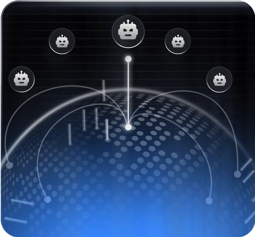 Network diagram illustrating AI security connections and data flow, highlighting Grip Security's SaaS platform features.