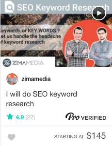 Fiverr Pro SEO Gig