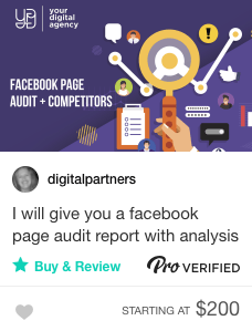 Fiverr social media audit specialists for hire