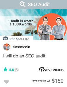 Fiverr SEO audit specialists for hire