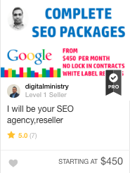 Fiverr Pro SEO Gig