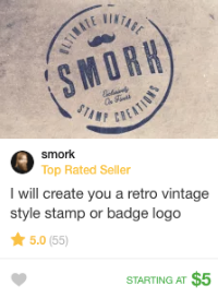 retro vintage logo design gig fiverr