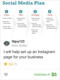 instagram set up account service