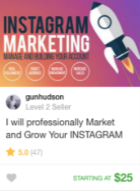 Instagram marketing gig services