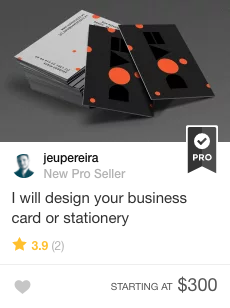 business card design gig on fiverr