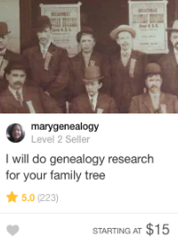 genealogy tree gig