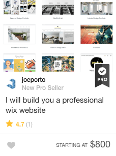 wix site builder gig ob fiverr