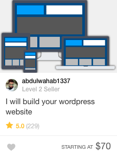 wordpress website builder fiverr gig