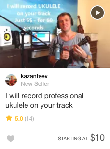 Ukulele music Gig Fiverr