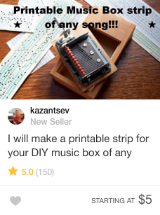 DIY music box gig fiverr