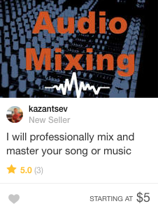 Music Mix And Master Fiverr Gig