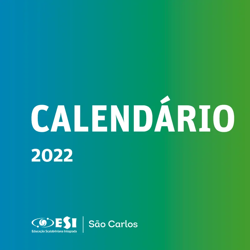 Calendário Segundo Semestre 2022