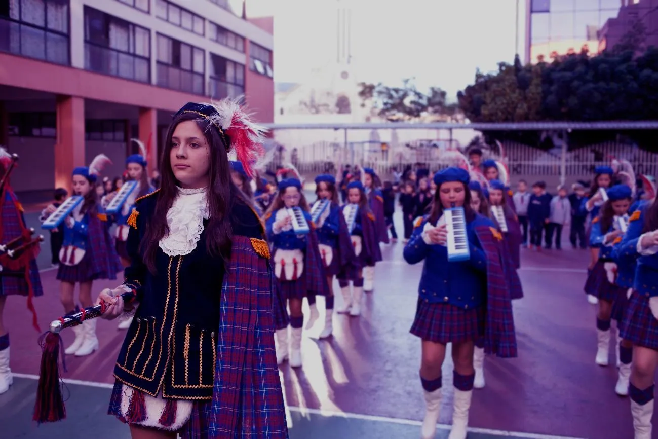 foto da construção do Colégio Nossa Senhora de Lourdes