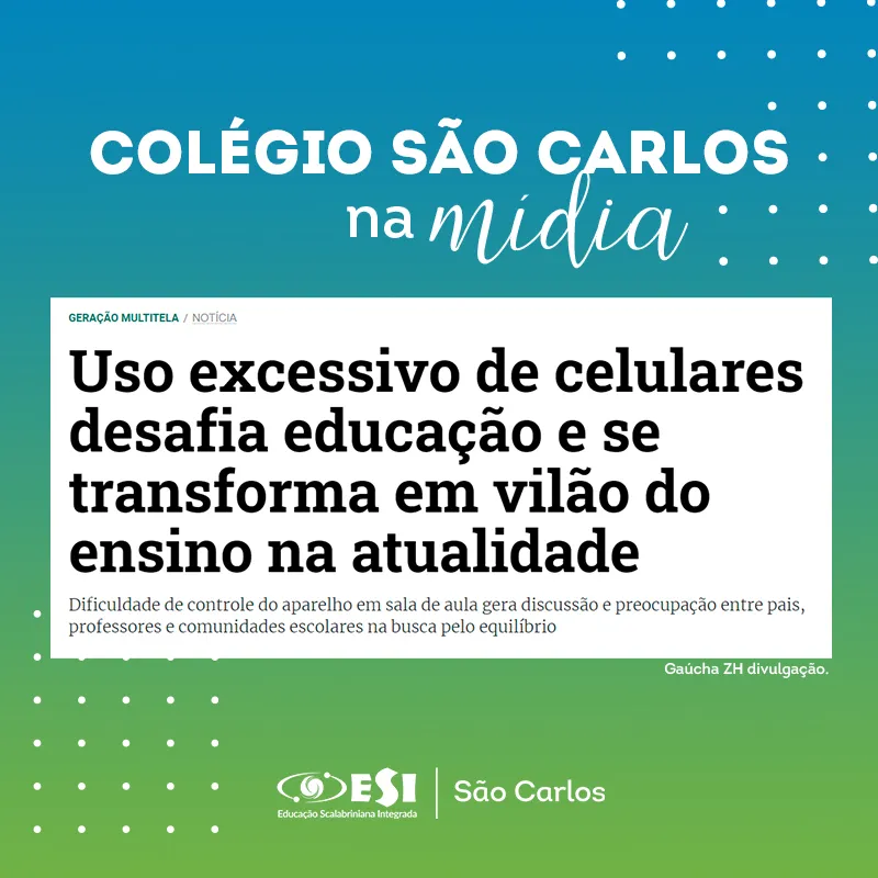 Integrantes do ESI São Carlos falam sobre os desafios do uso excessivo de celular em sala de aula