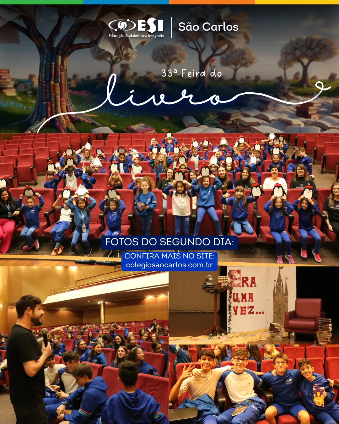 Segundo dia de FEIRA DO LIVRO - Um sucesso! 🎉