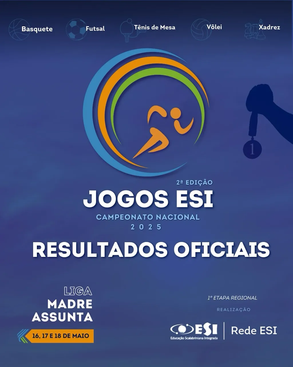  Resultados Oficiais dos Jogos ESI | Liga Madre Assunta 