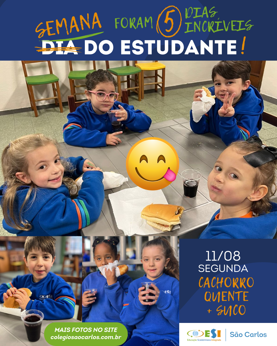 Lanche especial na Semana do Estudante