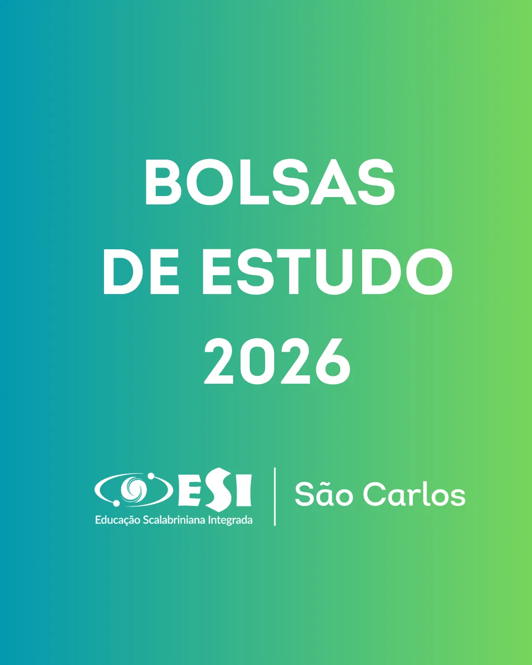 Edital Bolsa de Estudos 2026