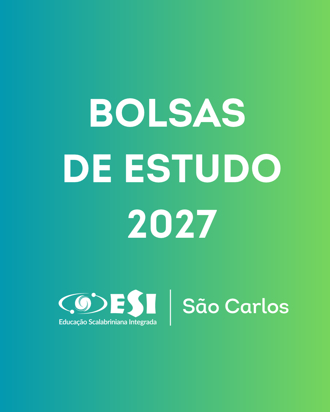 Edital Bolsa de Estudos 2027