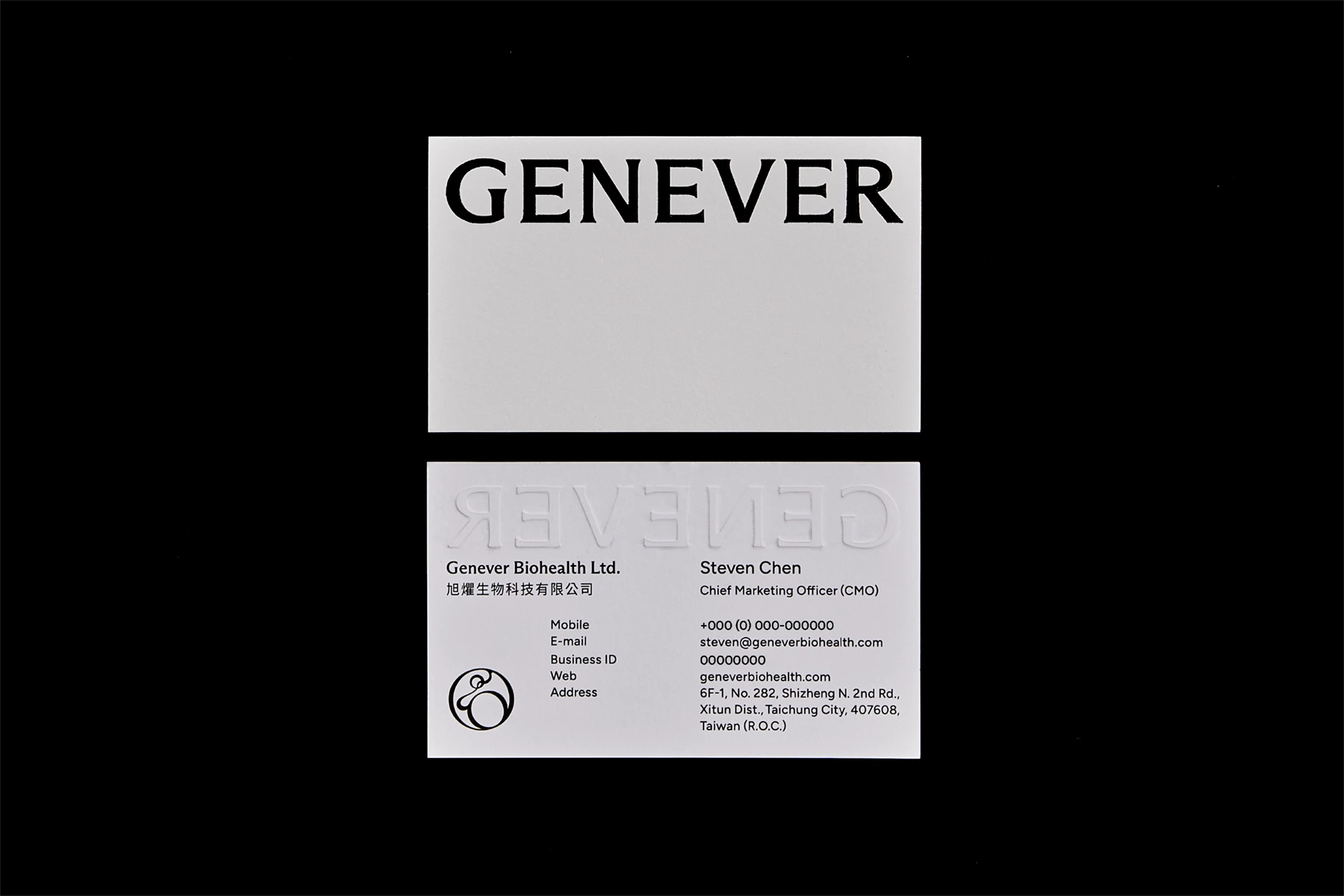 Genever Biohealth — Business Card Design