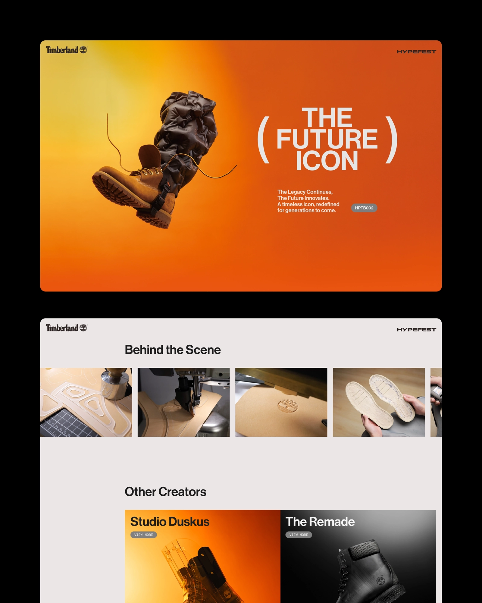 Timberland — Web Design