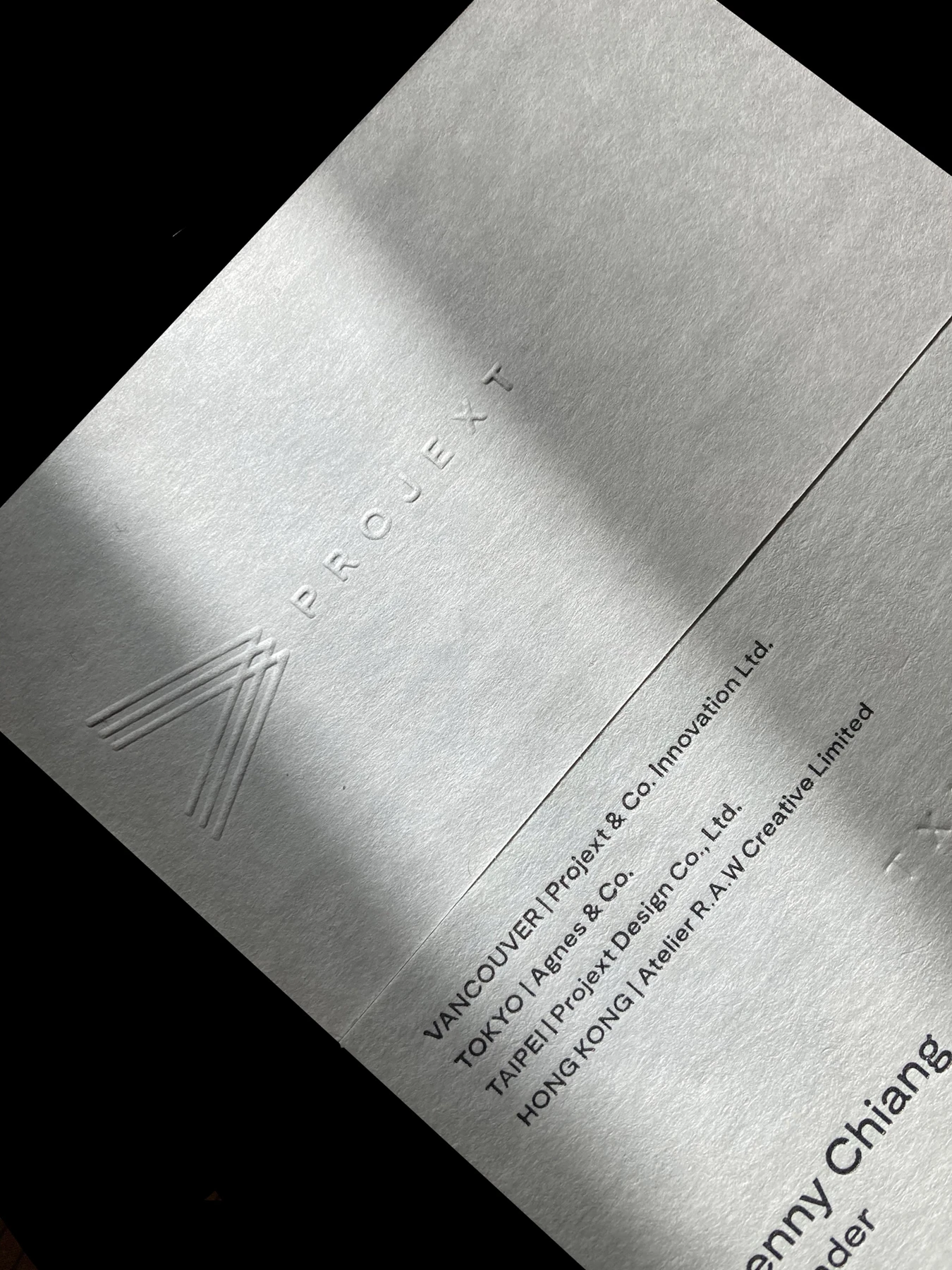 Projext & Co. — Business Card Design