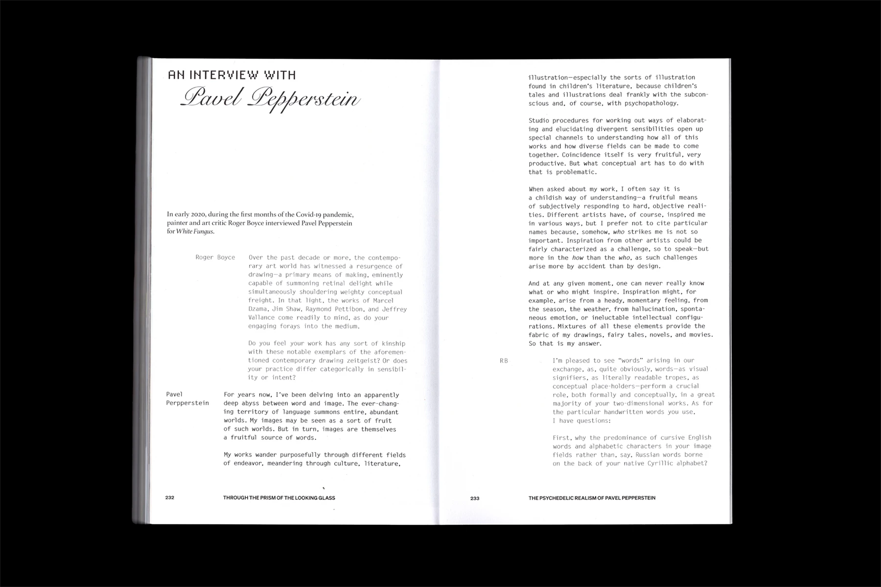 White Fungus Issue 18 — Inside Spread Layout