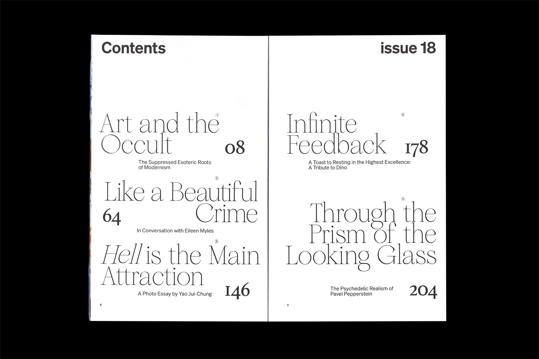 White Fungus Issue 18 — Inside Spread Layout