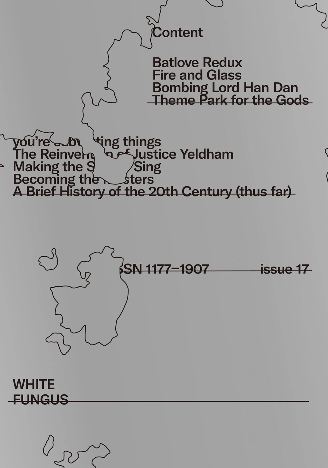White Fungus Issue 17 — Poster Design
