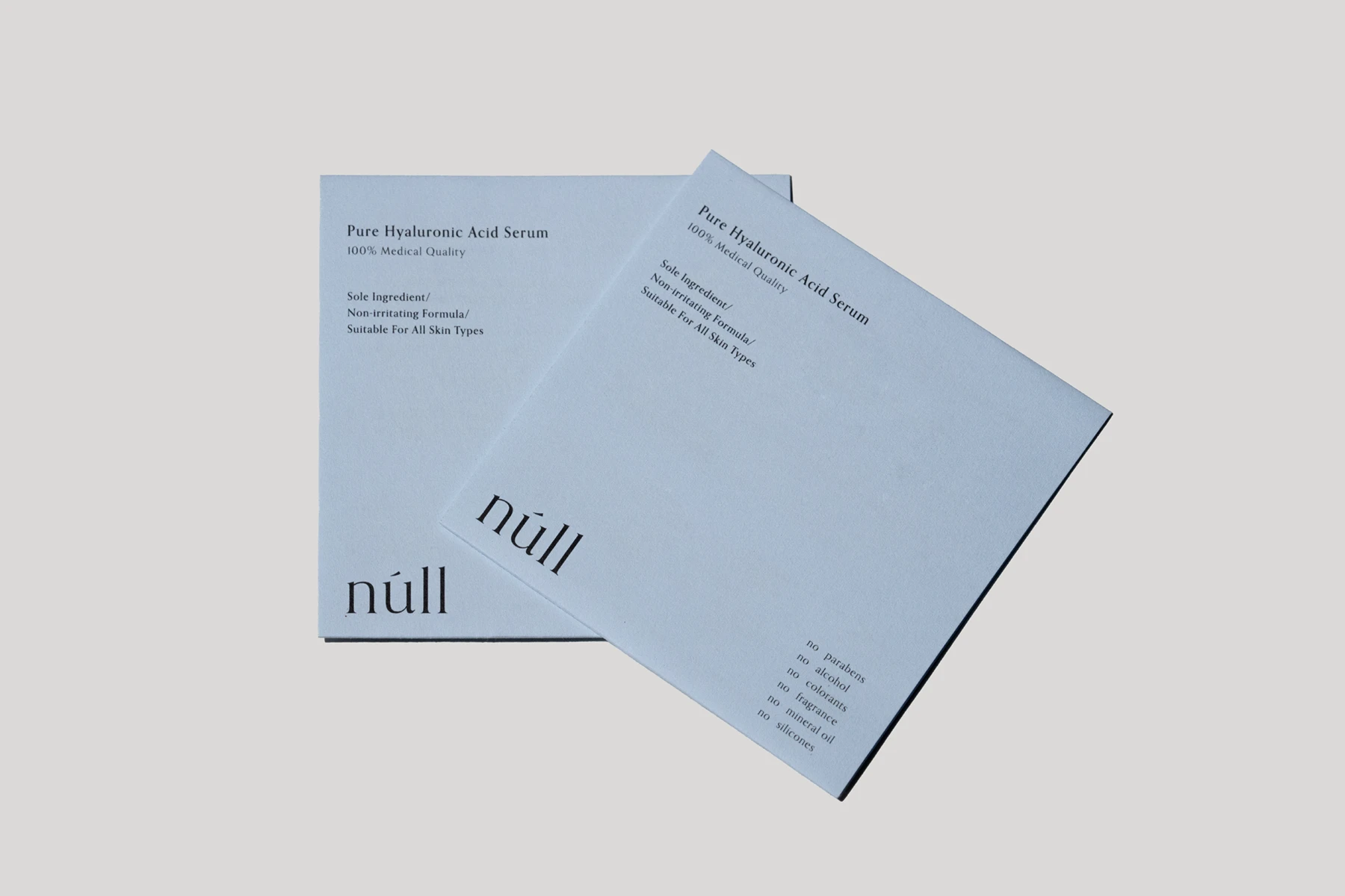 núll Skincare — Packaging Design