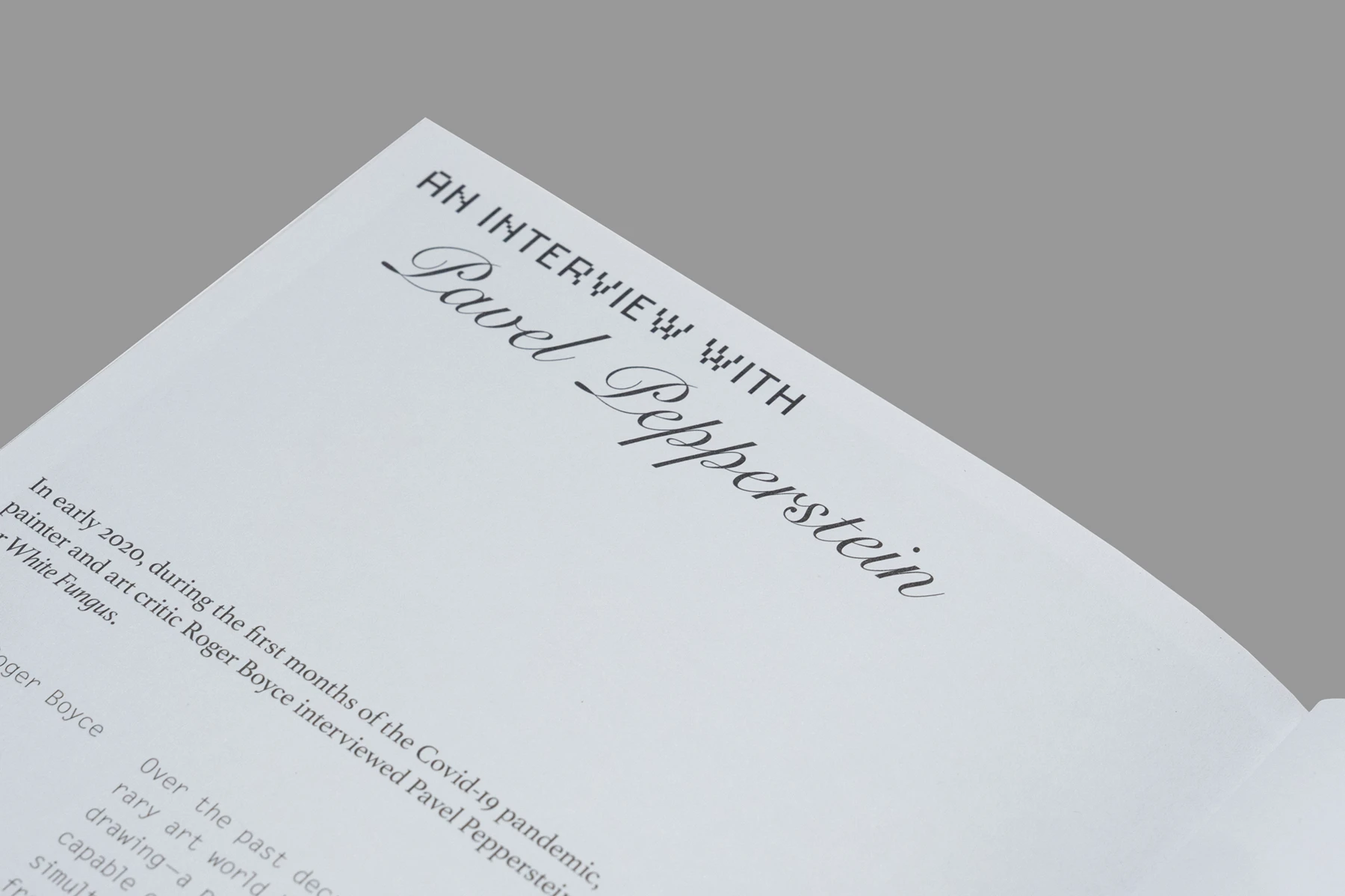 White Fungus Issue 18 — Inside Spread Layout