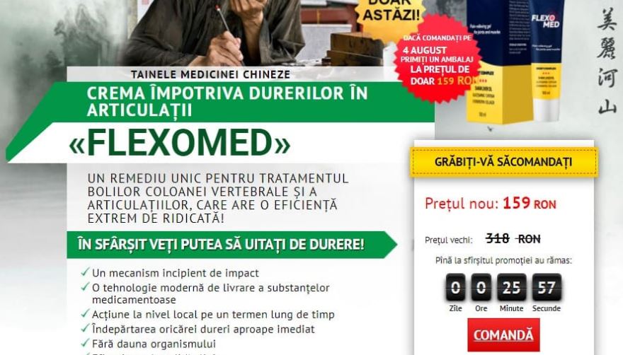 Precauții când utilizați Flexomed?