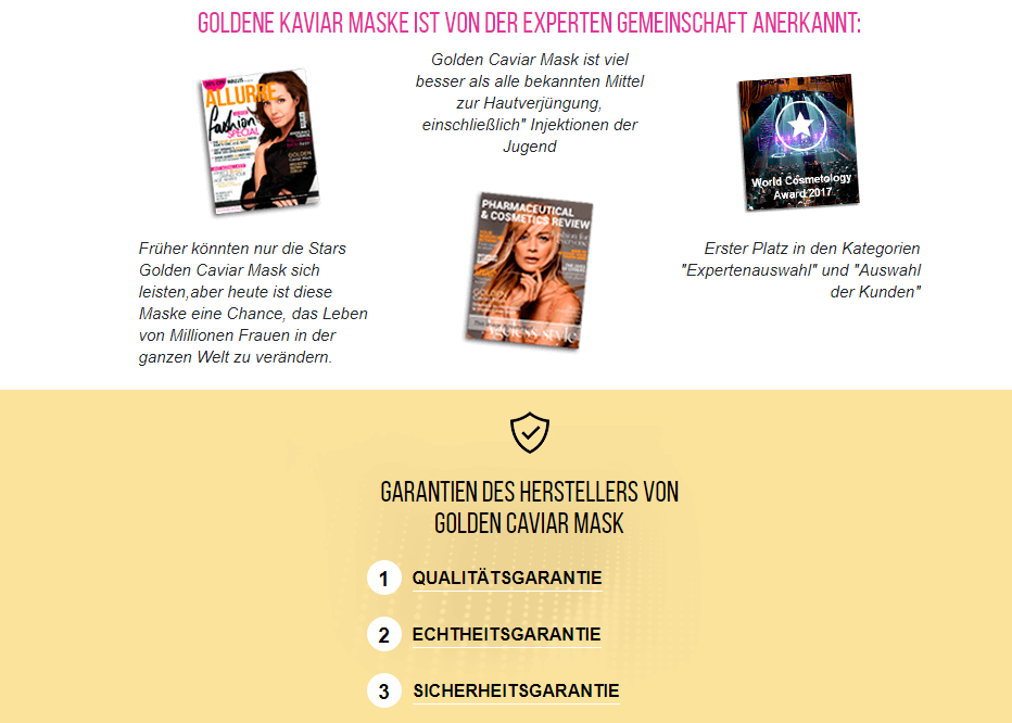 Golden Caviar Mask 1